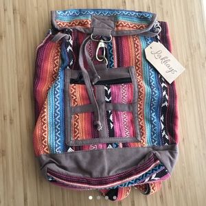 Vintage bohemian backpack